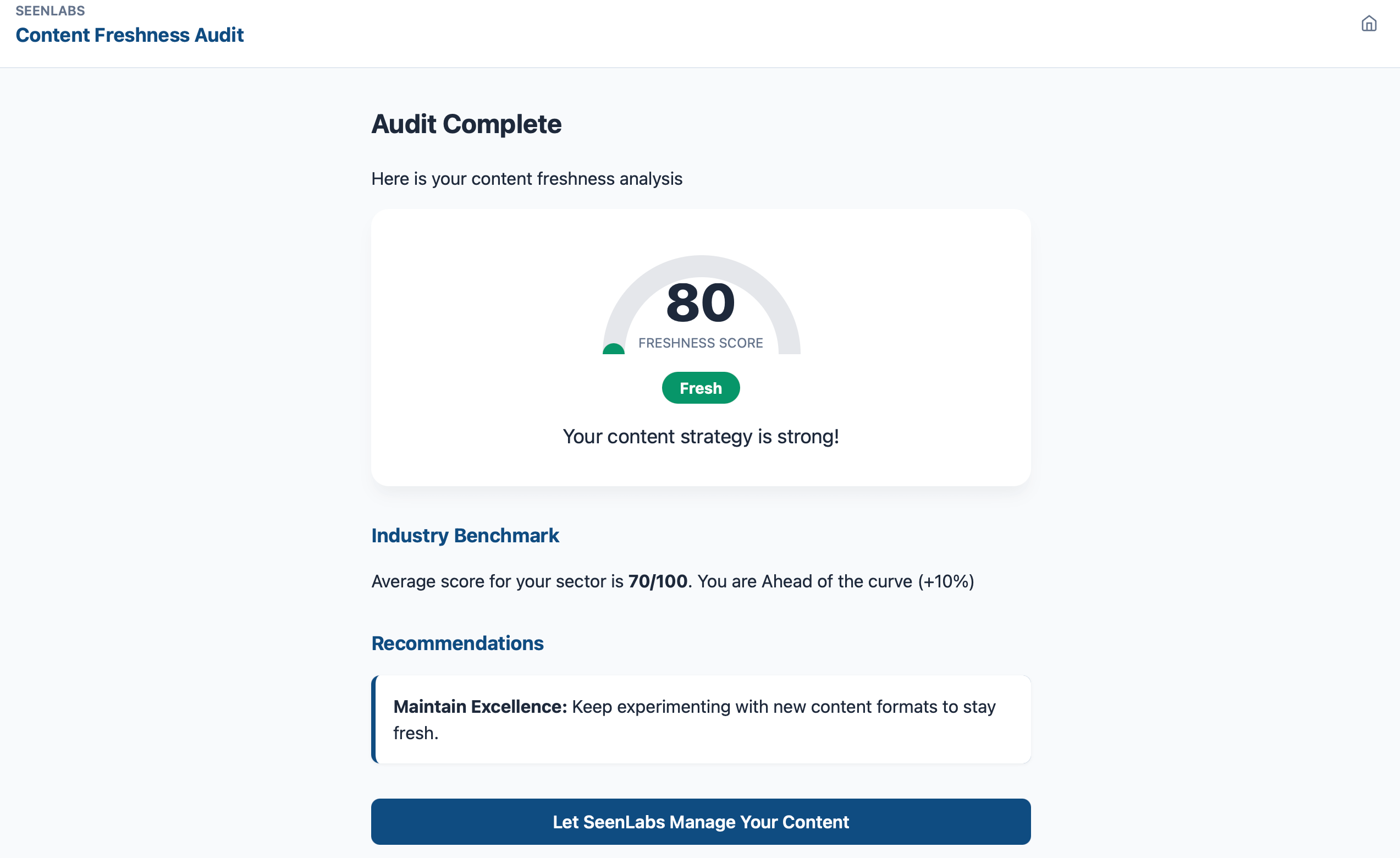 Content Freshness Audit Preview